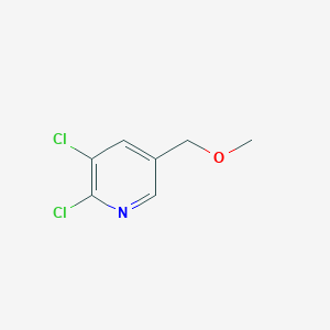2,3-Dichloro-5-(methoxymethyl)pyridine chemical structure (CAS 202395-72-0)