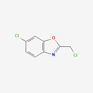 6-Chloro-2-(chloromethyl)benzo[d]oxazole chemical structure (CAS 202396-52-9)