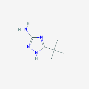 5-tert-Butyl-4H-[1,2,4]triazol-3-ylamine chemical structure (CAS 202403-45-0)