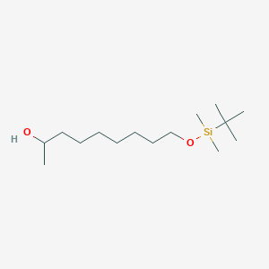 9-((tert-Butyldimethylsilyl)oxy)nonan-2-ol chemical structure (CAS 202405-16-1)