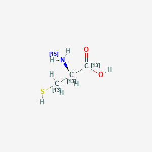 L-Cysteine-13C3,15N chemical structure (CAS 202406-97-1)