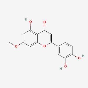 2-(3,4-Dihydroxyphenyl)-5-hydroxy-7-methoxy-4H-chromen-4-one chemical structure (CAS 20243-59-8)