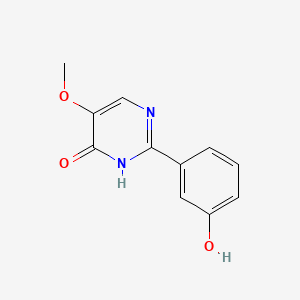 2-(3-Hydroxyphenyl)-5-methoxypyrimidin-4(3H)-one chemical structure (CAS 2024516-81-0)