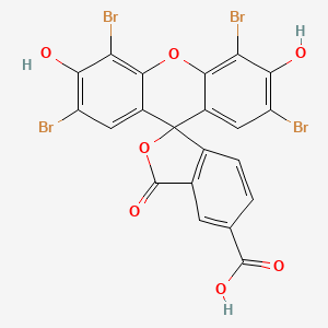 2',4',5',7'-Tetrabromo-3',6'-dihydroxy-3-oxo-3H-spiro[isobenzofuran-1,9'-xanthene]-5-carboxylic acid chemical structure (CAS 202480-98-6)
