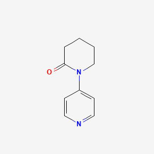 1-(Pyridin-4-yl)piperidin-2-one chemical structure (CAS 202482-42-6)