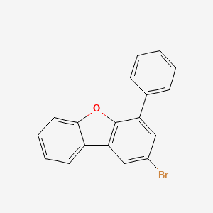2-Bromo-4-phenyldibenzo[b,d]furan chemical structure (CAS 2025367-17-1)