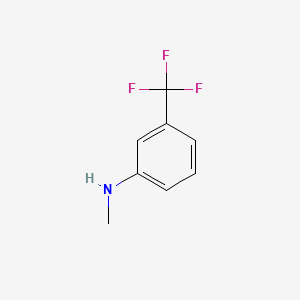N-Methyl-3-(trifluoromethyl)aniline chemical structure (CAS 2026-70-2)