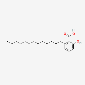 2-Hydroxy-6-tridecylbenzoic acid chemical structure (CAS 20261-38-5)