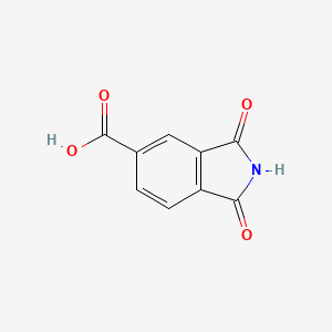 1,3-Dioxoisoindoline-5-carboxylic acid chemical structure (CAS 20262-55-9)