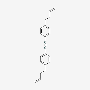 1,2-Bis(4-(but-3-en-1-yl)phenyl)ethyne chemical structure (CAS 202652-64-0)