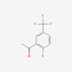 2'-Fluoro-5'-(trifluoromethyl)acetophenone chemical structure (CAS 202664-53-7)
