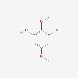 3-Bromo-2,5-dimethoxyphenol chemical structure (CAS 202735-34-0)