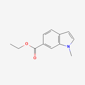 Ethyl 1-methyl-1H-indole-6-carboxylate chemical structure (CAS 202745-74-2)