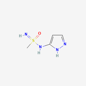 N-(1H-Pyrazol-3-yl)methanesulfonimidamide chemical structure (CAS 2027498-44-6)
