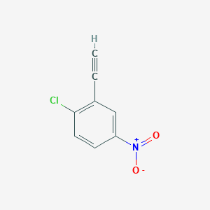 1-Chloro-2-ethynyl-4-nitrobenzene chemical structure (CAS 2027499-89-2)