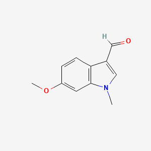6-Methoxy-1-methyl-1H-indole-3-carbaldehyde chemical structure (CAS 202807-44-1)