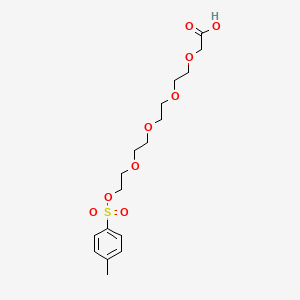 14-(Tosyloxy)-3,6,9,12-tetraoxatetradecanoic acid chemical structure (CAS 2028284-73-1)
