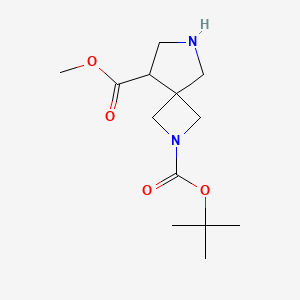 2-(tert-Butyl) 8-methyl 2,6-diazaspiro[3.4]octane-2,8-dicarboxylate chemical structure (CAS 2028341-88-8)