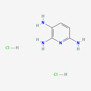 Pyridine-2,3,6-triamine dihydrochloride chemical structure (CAS 20284-90-6)