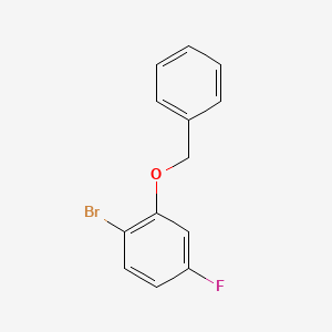 2-(Benzyloxy)-1-bromo-4-fluorobenzene chemical structure (CAS 202857-88-3)