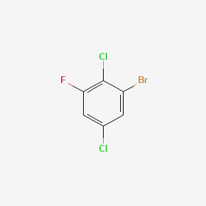 1-Bromo-2,5-dichloro-3-fluorobenzene chemical structure (CAS 202865-57-4)