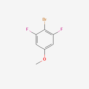 2-Bromo-1,3-difluoro-5-methoxybenzene chemical structure (CAS 202865-61-0)