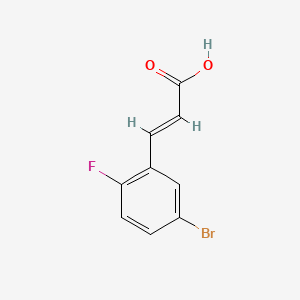 5-Bromo-2-fluorocinnamic acid chemical structure (CAS 202865-71-2)