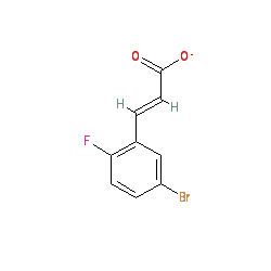 5-Bromo-2-fluorocinnamic acid chemical structure (CAS 202865-71-2)