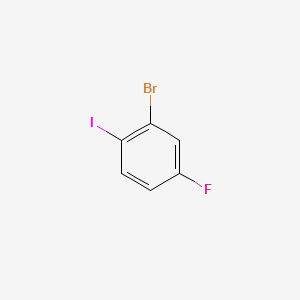 2-Bromo-4-fluoroiodobenzene chemical structure (CAS 202865-73-4)