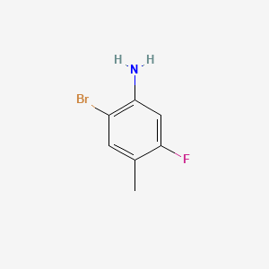 2-Bromo-5-fluoro-4-methylaniline chemical structure (CAS 202865-78-9)