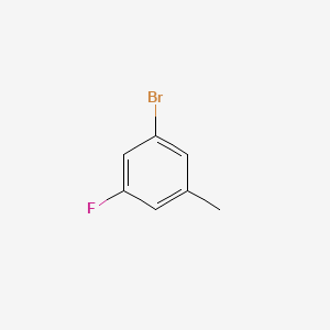 1-Bromo-3-fluoro-5-methylbenzene chemical structure (CAS 202865-83-6)