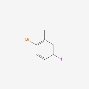 1-Bromo-4-iodo-2-methylbenzene chemical structure (CAS 202865-85-8)