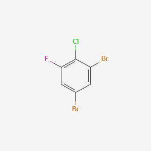 1,5-Dibromo-2-chloro-3-fluorobenzene chemical structure (CAS 202925-04-0)