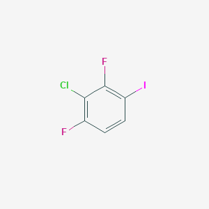2-Chloro-1,3-difluoro-4-iodobenzene chemical structure (CAS 202925-06-2)
