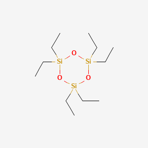 1,1,3,3,5,5-Hexaethylcyclotrisiloxane chemical structure (CAS 2031-79-0)