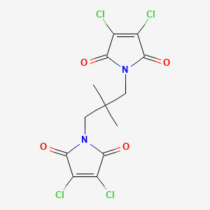 1,1'-(2,2-Dimethylpropane-1,3-diyl)bis(3,4-dichloro-1H-pyrrole-2,5-dione) chemical structure (CAS 203115-63-3)