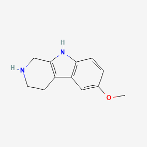 6-Methoxy-2,3,4,9-tetrahydro-1H-pyrido[3,4-b]indole chemical structure (CAS 20315-68-8)
