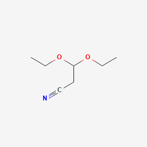 3,3-Diethoxypropanenitrile chemical structure (CAS 2032-34-0)