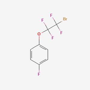 1-(2-Bromo-1,1,2,2-tetrafluoroethoxy)-4-fluorobenzene chemical structure (CAS 2032375-46-3)
