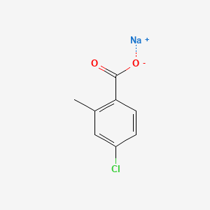 Sodium 4-chloro-2-methylbenzoate chemical structure (CAS 203261-42-1)