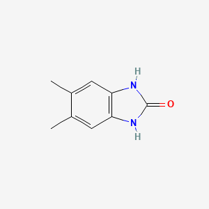 5,6-Dimethyl-2-benzimidazolinone chemical structure (CAS 2033-30-9)