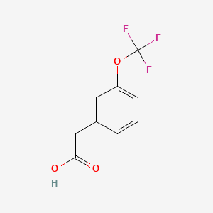 3-(Trifluoromethoxy)phenylacetic acid chemical structure (CAS 203302-97-0)