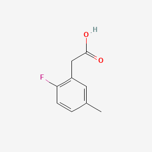 2-(2-Fluoro-5-methylphenyl)acetic acid chemical structure (CAS 203314-27-6)