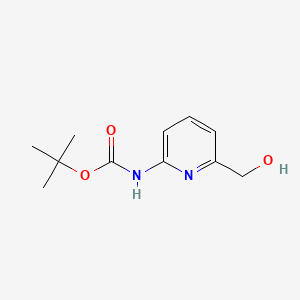 tert-Butyl (6-(hydroxymethyl)pyridin-2-yl)carbamate chemical structure (CAS 203321-83-9)