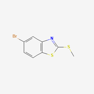 5-Bromo-2-(methylthio)benzo[d]thiazole chemical structure (CAS 203395-29-3)