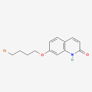 7-(4-Bromobutoxy)quinolin-2(1H)-one chemical structure (CAS 203395-59-9)