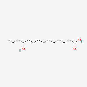 11-Hydroxytetradecanoic acid chemical structure (CAS 2034-56-2)