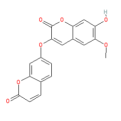 7-Hydroxy-6-methoxy-3-((2-oxo-2H-chromen-7-yl)oxy)-2H-chromene-2-one chemical structure (CAS 2034-69-7)