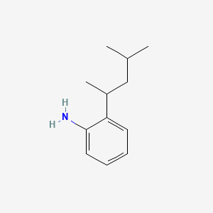 2-(1,3-Dimethylbutyl)benzenamine chemical structure (CAS 203448-76-4)