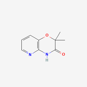 2,2-Dimethyl-2H-pyrido[3,2-b][1,4]oxazin-3(4H)-one chemical structure (CAS 20348-21-4)